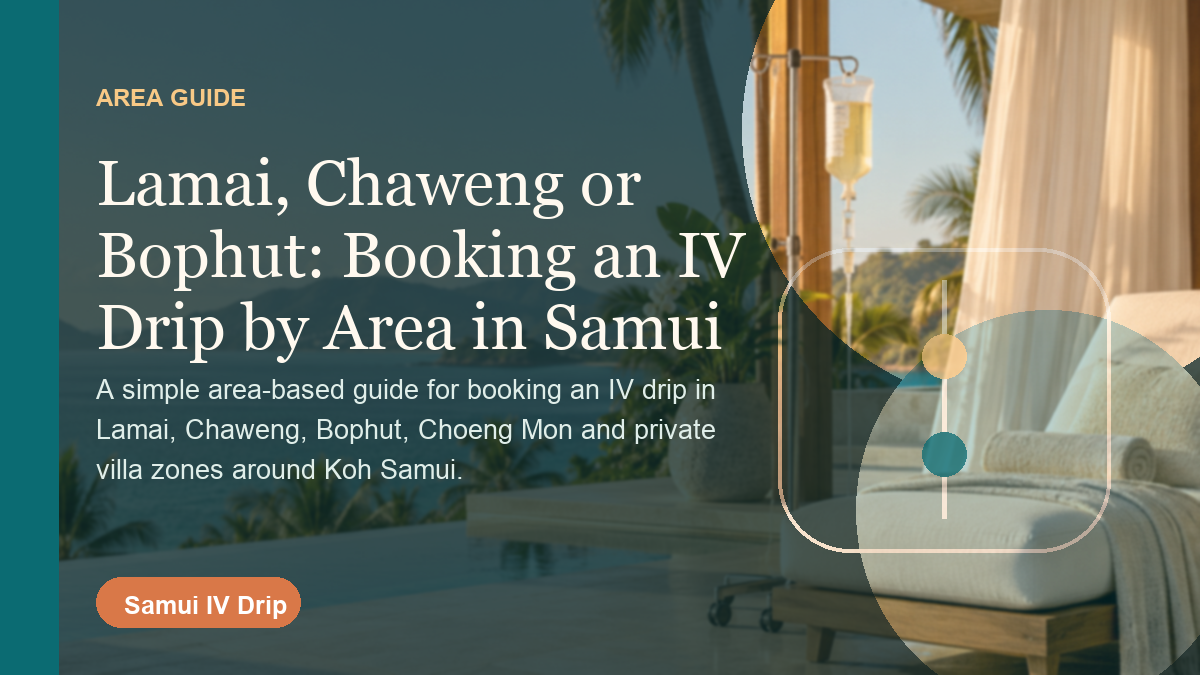 Area guide for IV drip bookings in Koh Samui