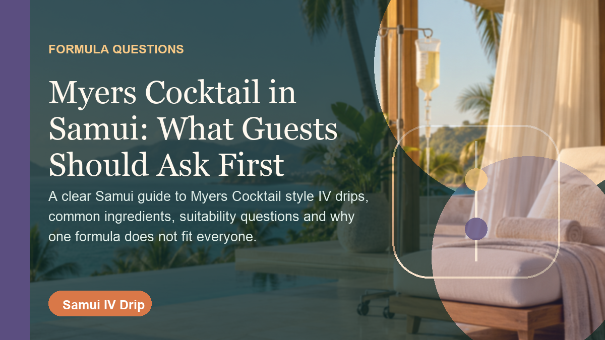 Myers Cocktail in Samui: What Guests Should Ask First