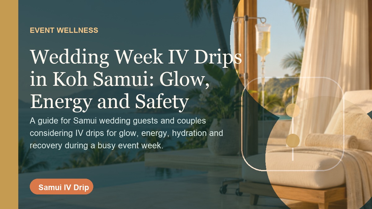 Wedding Week IV Drips in Koh Samui: Glow, Energy and Safety